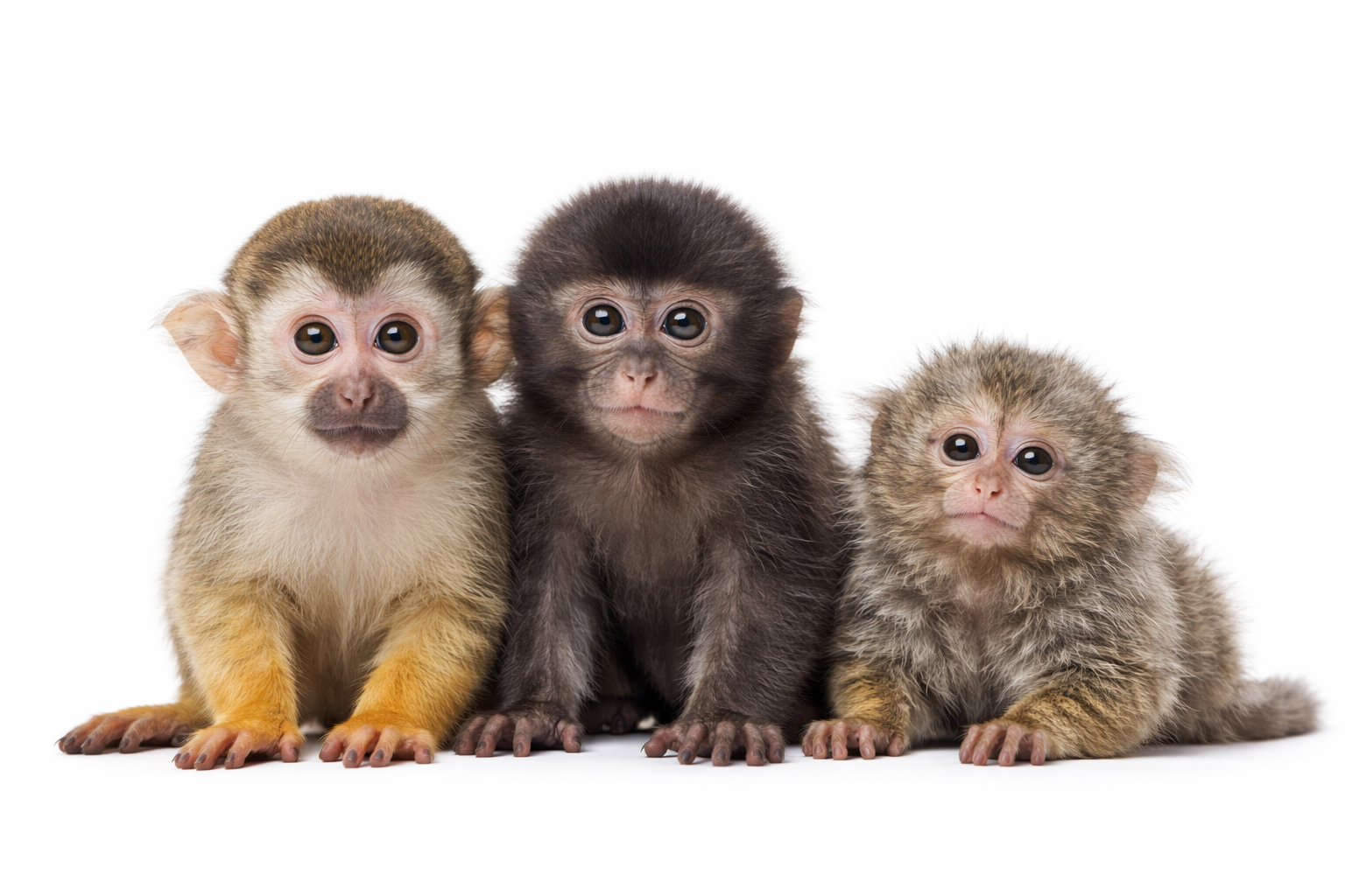 High-quality image of adorable monkeys, showcasing their playful expressions and social behavior, available for purchase as pets